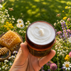Organic Grass-Fed Beef Tallow Balm with Raw Honey – Handmade Deep Moisturizing Skin Balm for Dry Skin, Face & Body Care