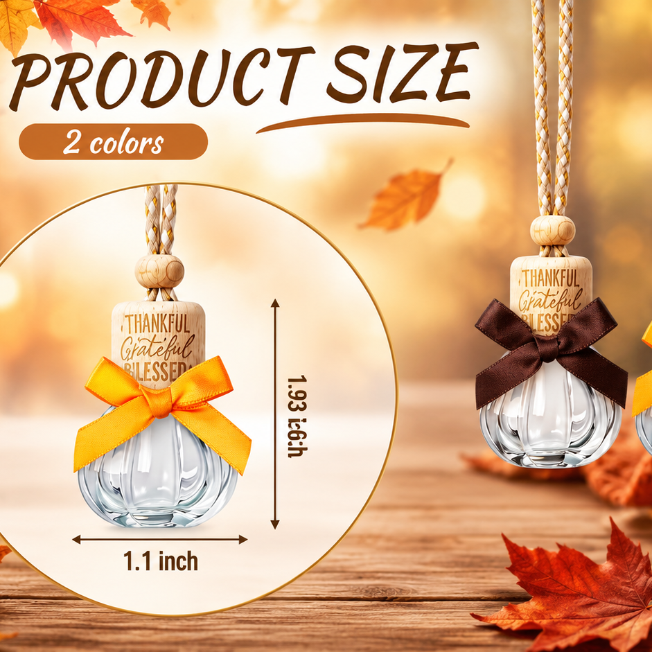 Thankful Grateful Blessed Fall Fragrance Car Diffuser /Home Decor
