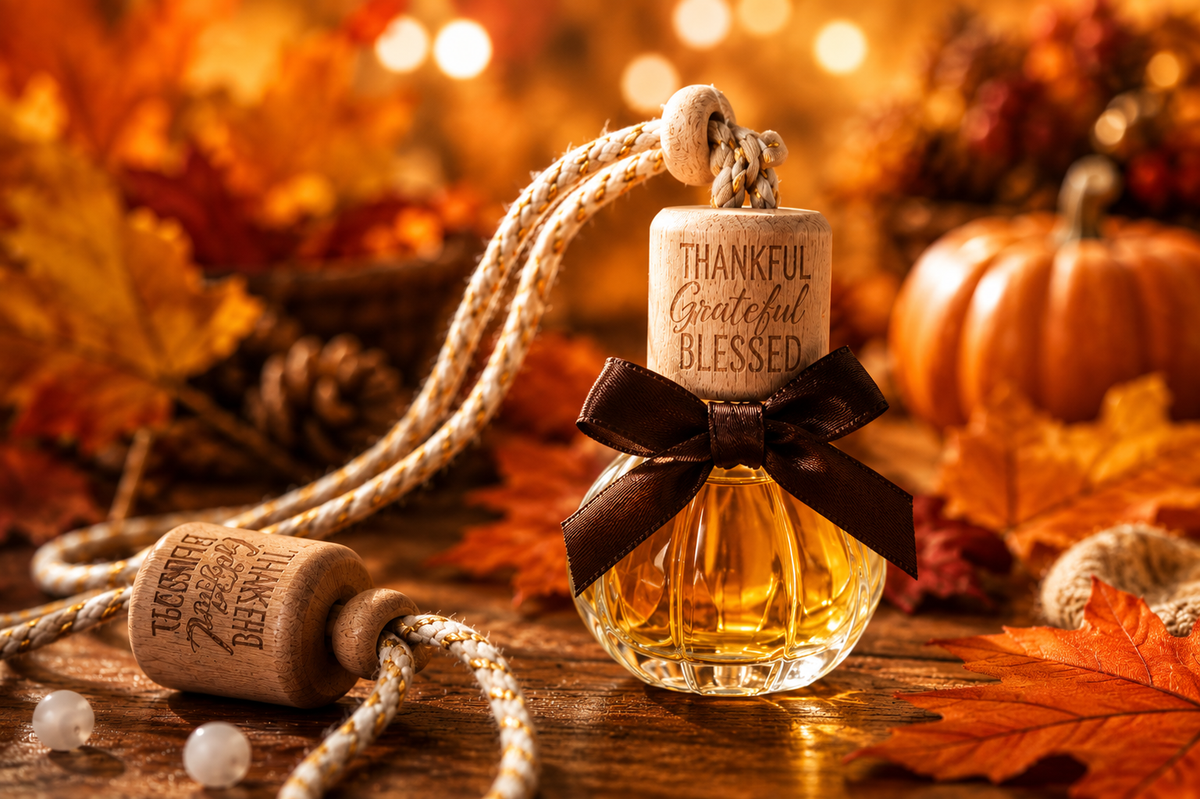 Thankful Grateful Blessed Fall Fragrance Car Diffuser /Home Decor