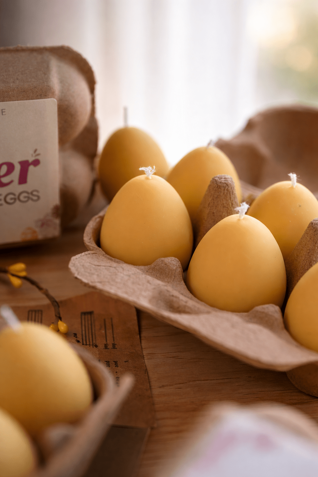Easter Egg Candle Box – Handmade Soy Wax Egg Candles, Easter Decor Gift Set, Spring Candle Gift - MY Sunshine Candless