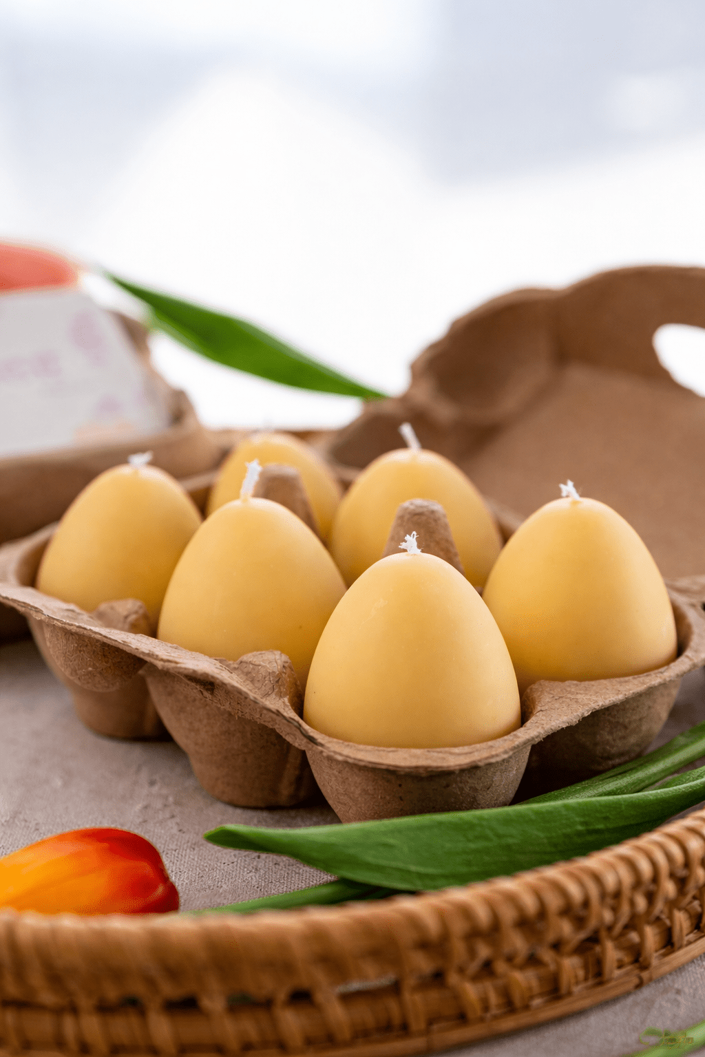 Easter Egg Candle Box – Handmade Soy Wax Egg Candles, Easter Decor Gift Set, Spring Candle Gift - MY Sunshine Candless