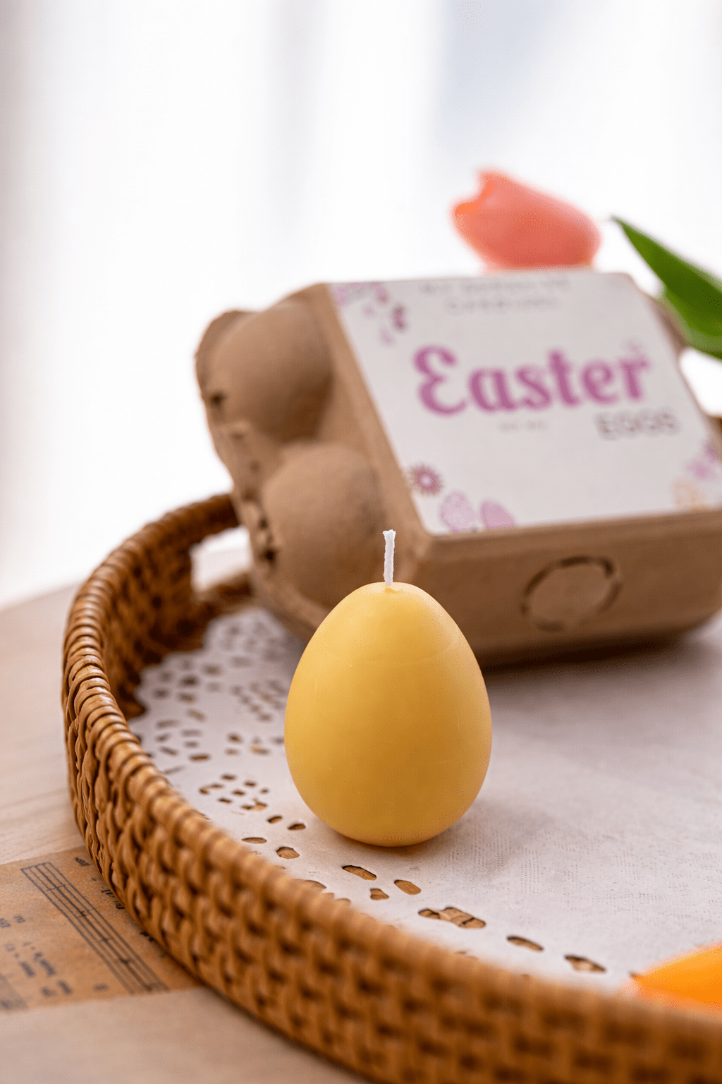 Easter Egg Candle Box – Handmade Soy Wax Egg Candles, Easter Decor Gift Set, Spring Candle Gift - MY Sunshine Candless