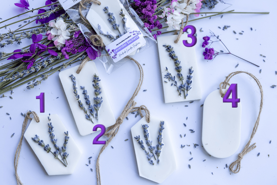Lavender Botanical Soy Wax Sachets