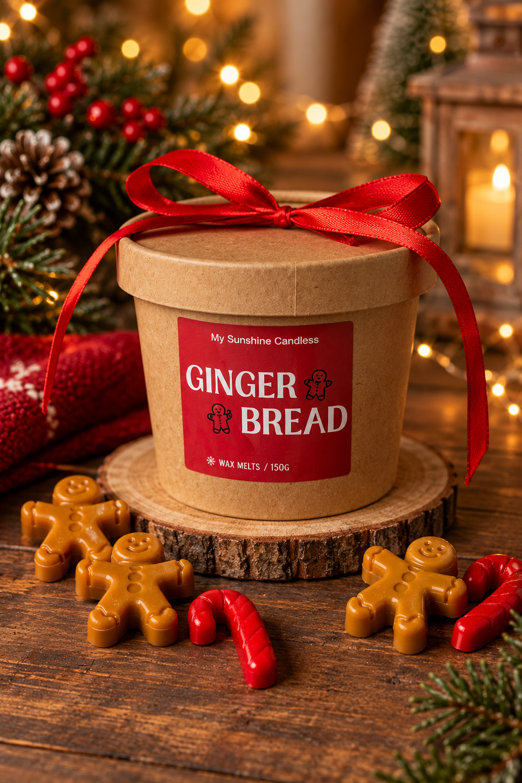 Gingerbread Man Wax Melt – Christmas Spice Scent | Handmade Holiday Wax Melts