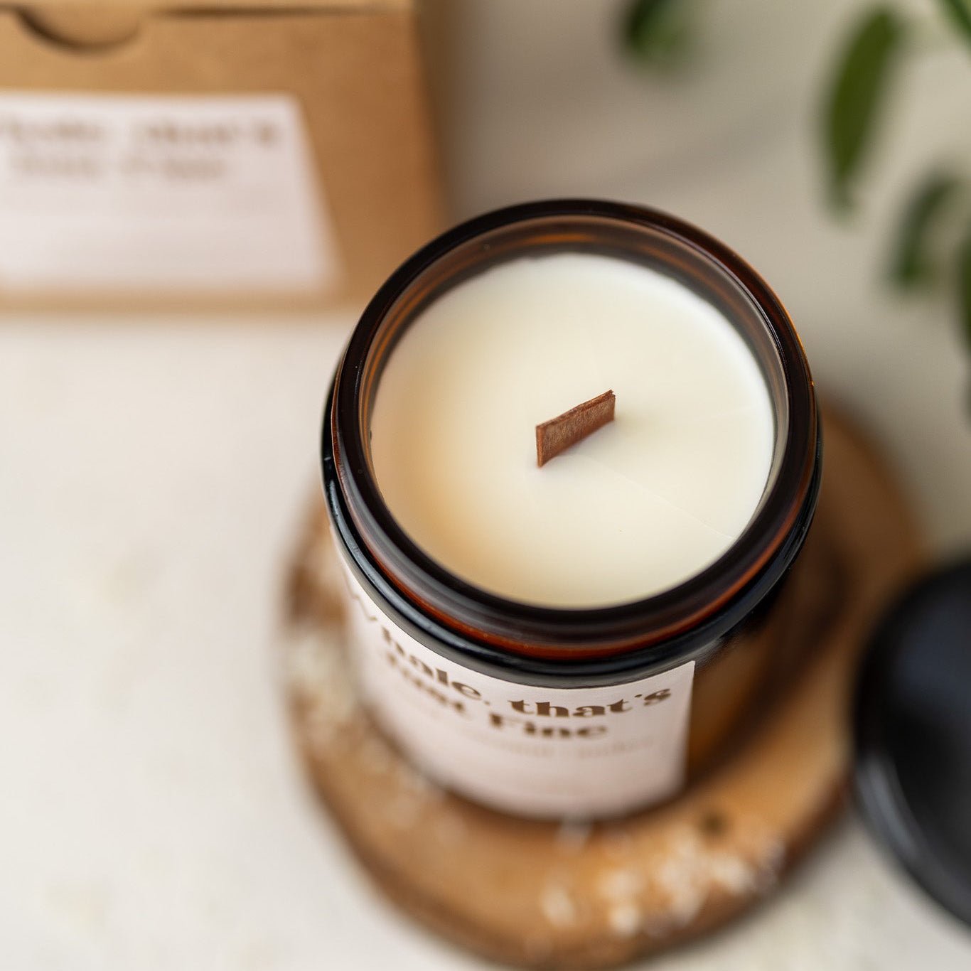 Whale That’s Just Fine Candle – 8 oz Amber Jar Soy Candle – Funny Ocean Gift – Cute Coastal Candle - MY Sunshine Candless