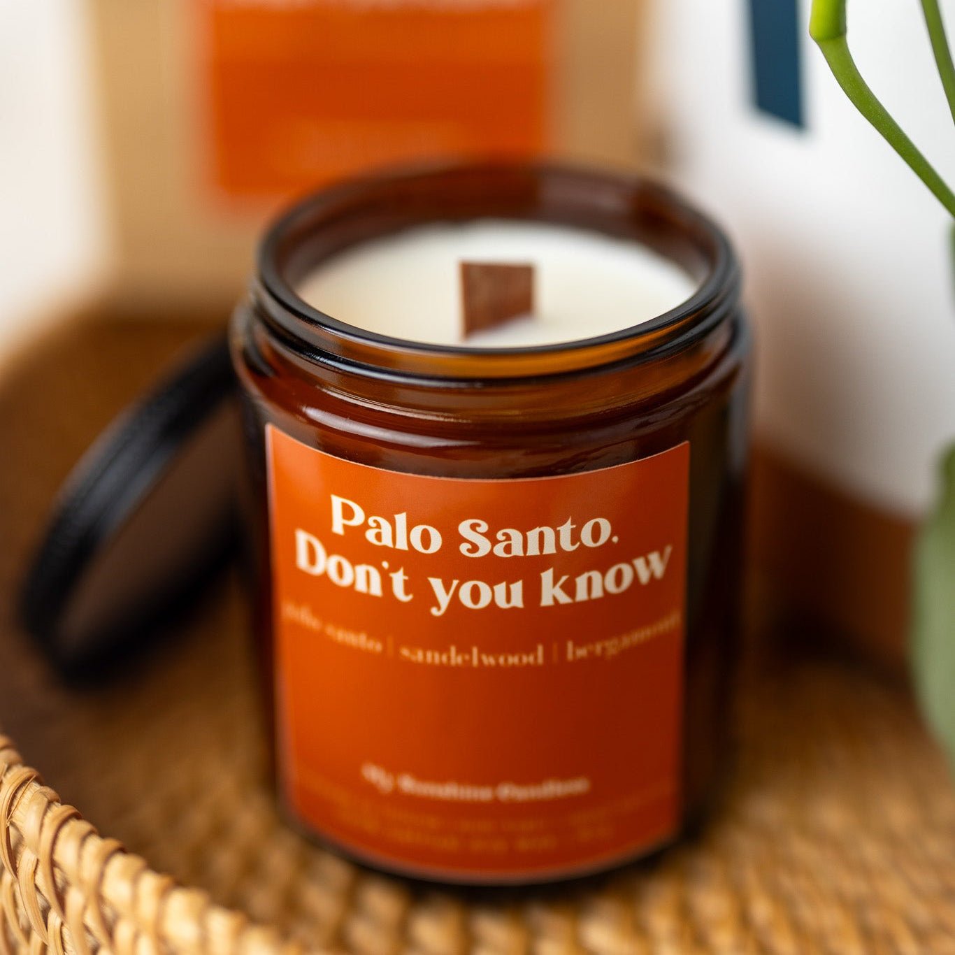 Palo Santo Don’t You Know Candle – 8 oz Amber Jar Soy Candle – Funny Relaxing Gift - MY Sunshine Candless