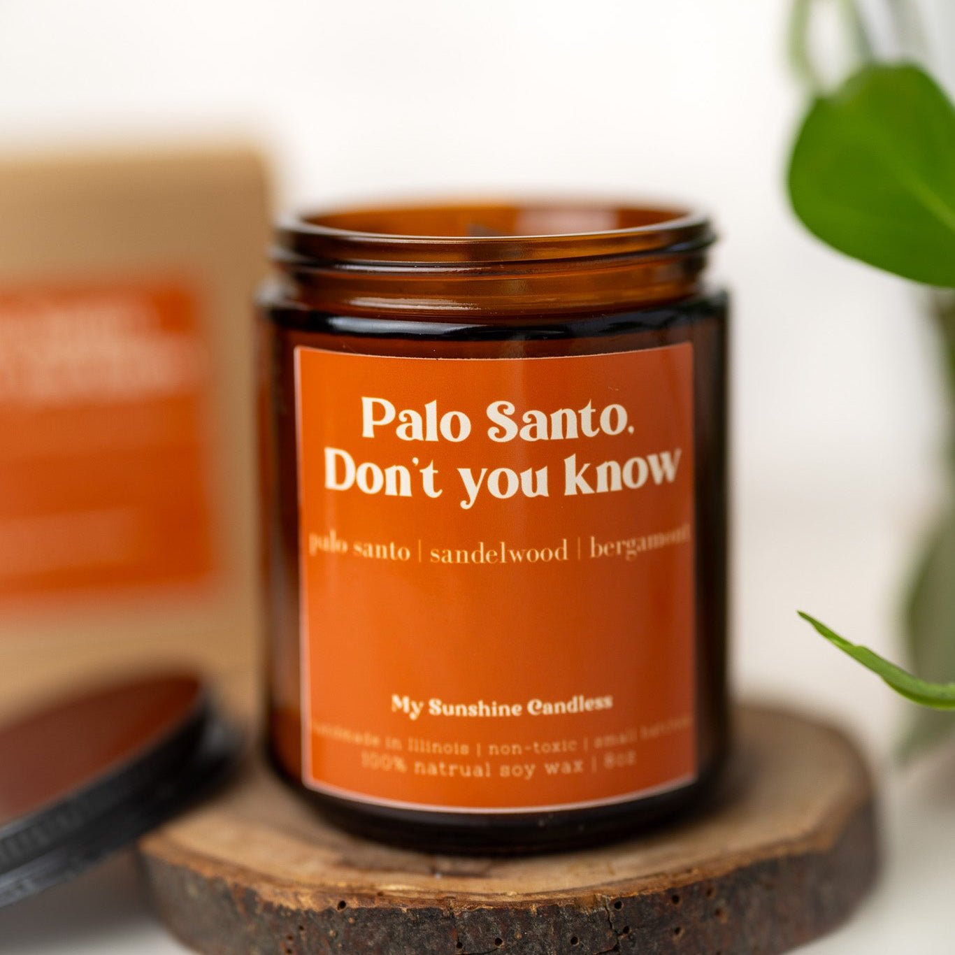 Palo Santo Don’t You Know Candle – 8 oz Amber Jar Soy Candle – Funny Relaxing Gift - MY Sunshine Candless