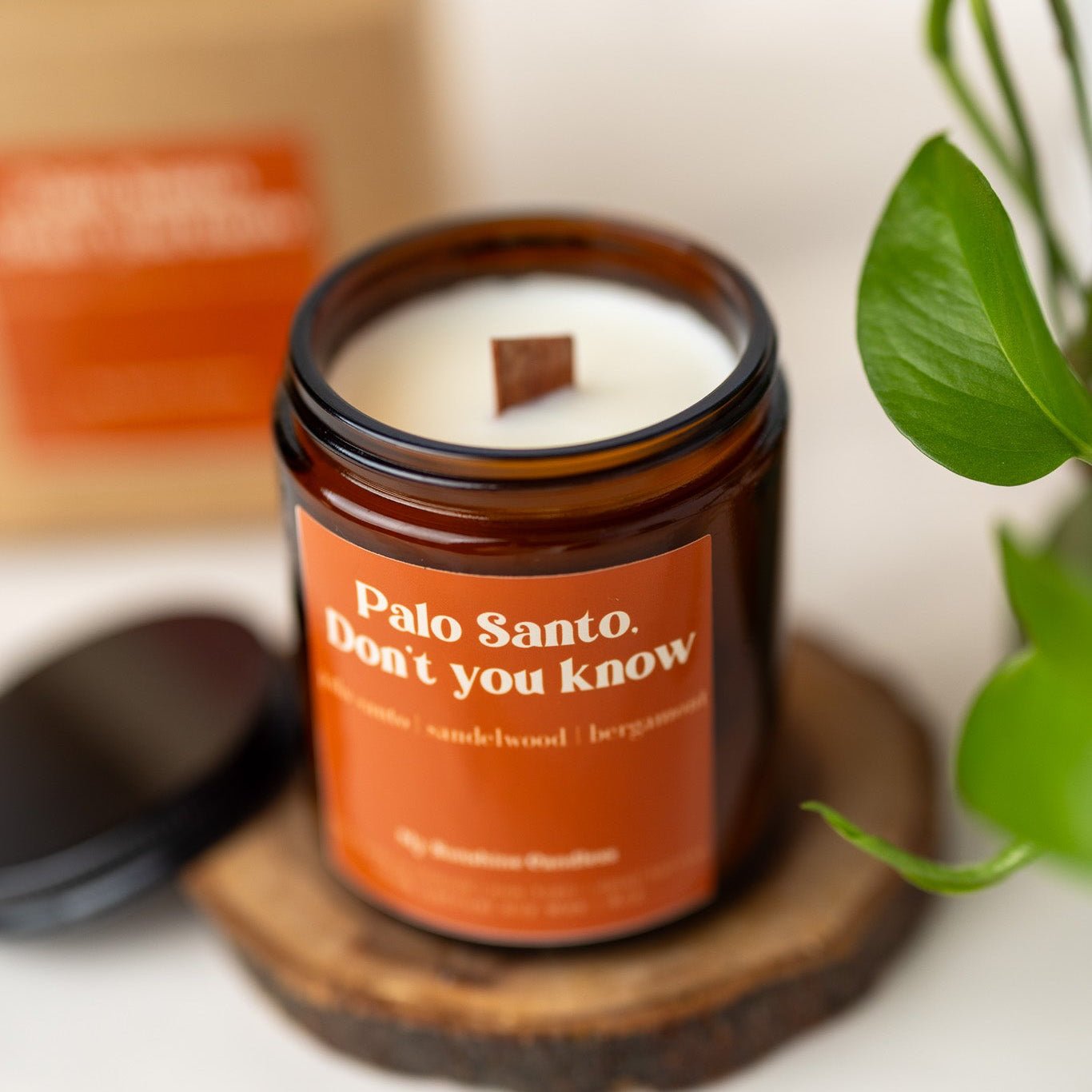 Palo Santo Don’t You Know Candle – 8 oz Amber Jar Soy Candle – Funny Relaxing Gift - MY Sunshine Candless