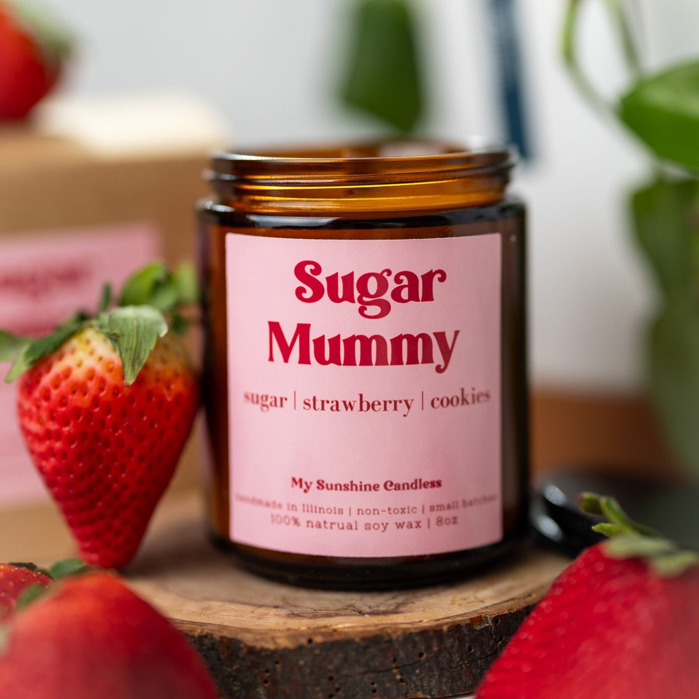 Sugar Mummy Candle – 8 oz Amber Jar Soy Candle – Funny Sweet Gift – Cozy Home Fragrance - MY Sunshine Candless