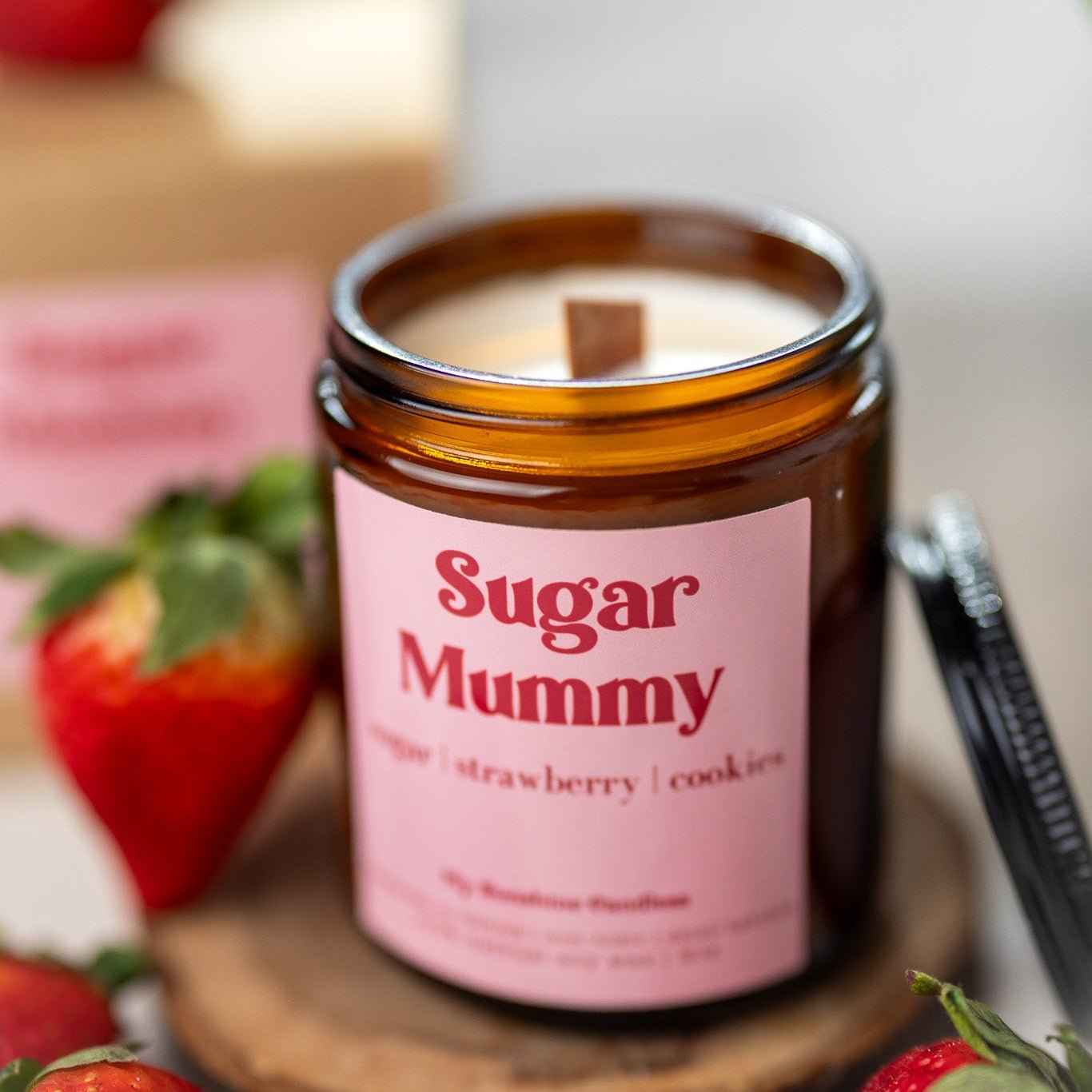 Sugar Mummy Candle – 8 oz Amber Jar Soy Candle – Funny Sweet Gift – Cozy Home Fragrance - MY Sunshine Candless