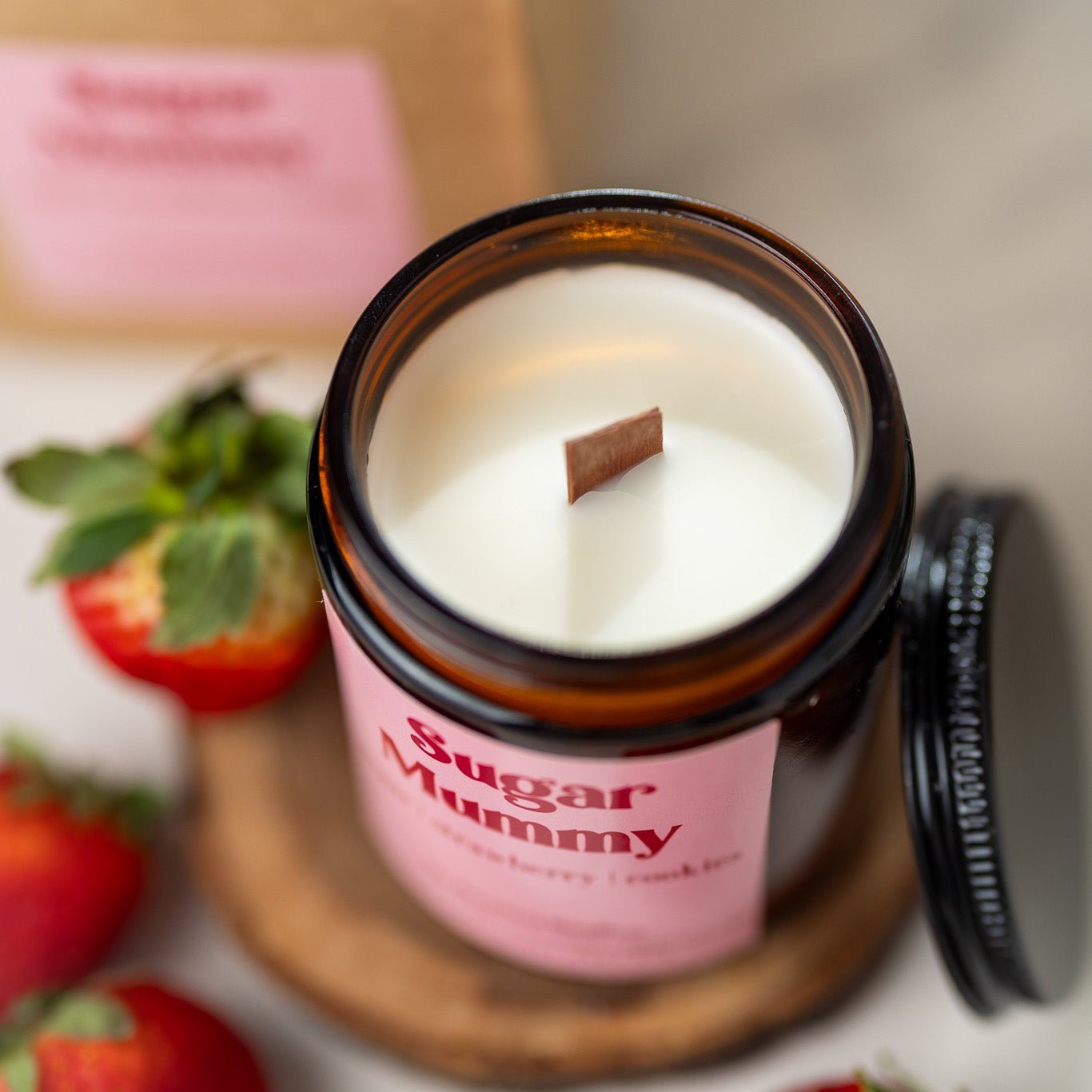 Sugar Mummy Candle – 8 oz Amber Jar Soy Candle – Funny Sweet Gift – Cozy Home Fragrance - MY Sunshine Candless