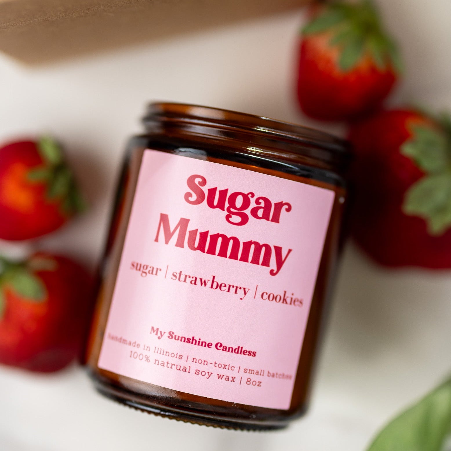 Sugar Mummy Candle – 8 oz Amber Jar Soy Candle – Funny Sweet Gift – Cozy Home Fragrance - MY Sunshine Candless