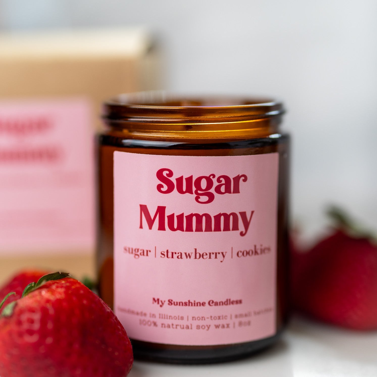 Sugar Mummy Candle – 8 oz Amber Jar Soy Candle – Funny Sweet Gift – Cozy Home Fragrance - MY Sunshine Candless