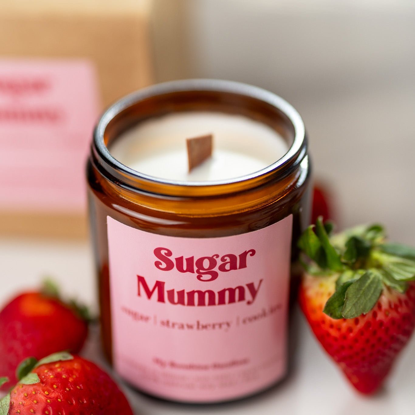 Sugar Mummy Candle – 8 oz Amber Jar Soy Candle – Funny Sweet Gift – Cozy Home Fragrance - MY Sunshine Candless