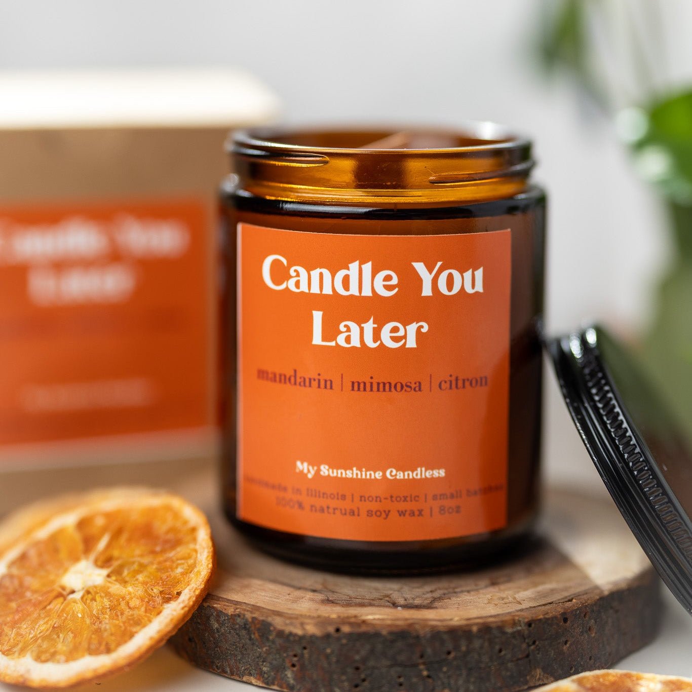 Candle You Later Candle – 8 oz Amber Jar Soy Candle – Funny Gift - MY Sunshine Candless