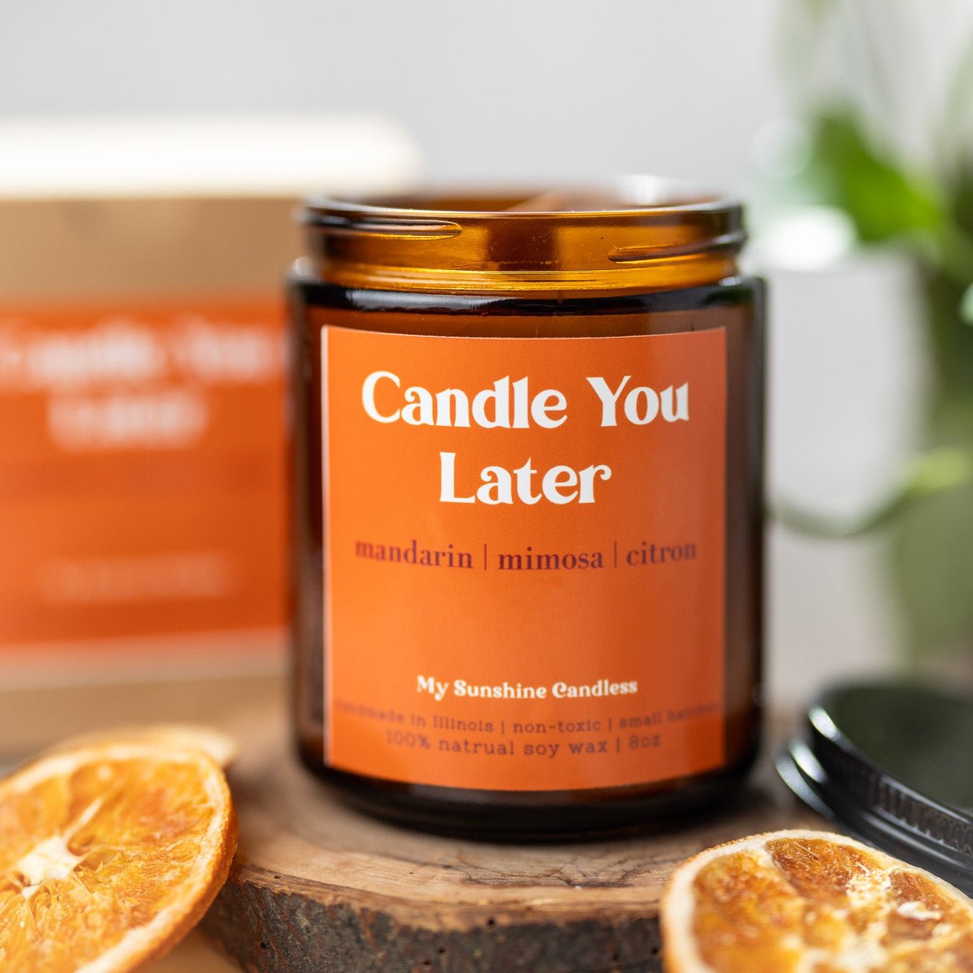 Candle You Later Candle – 8 oz Amber Jar Soy Candle – Funny Gift - MY Sunshine Candless
