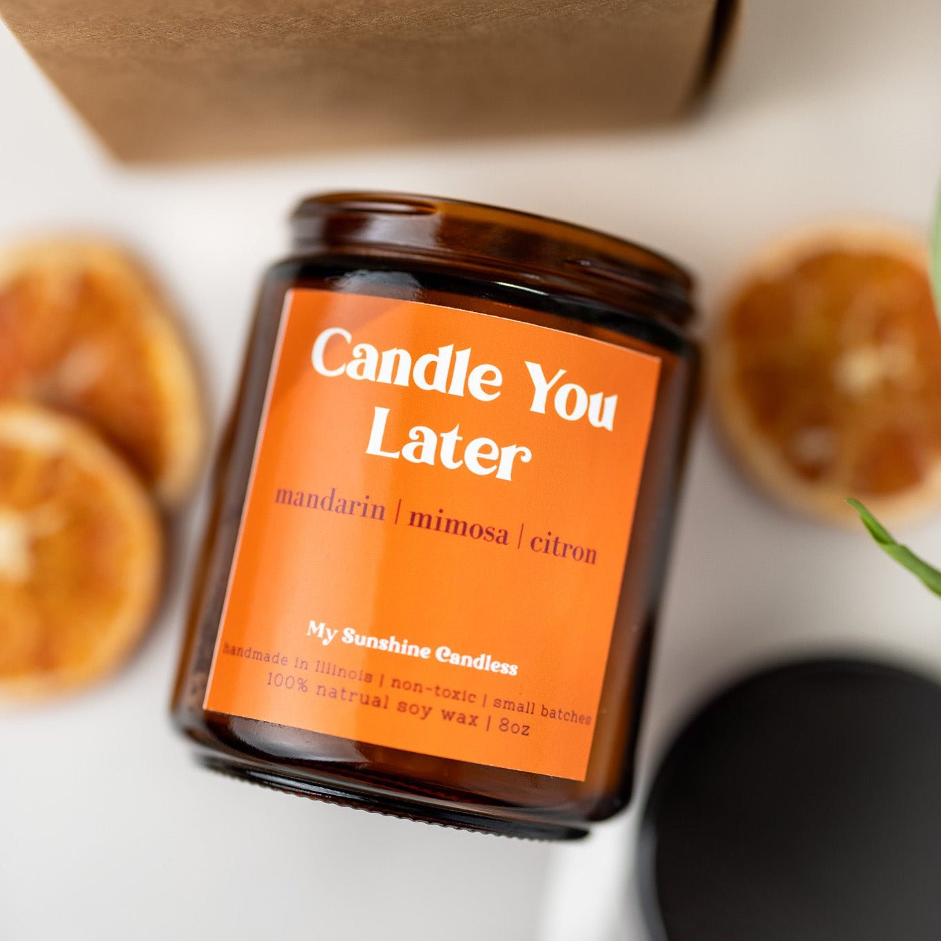 Candle You Later Candle – 8 oz Amber Jar Soy Candle – Funny Gift - MY Sunshine Candless