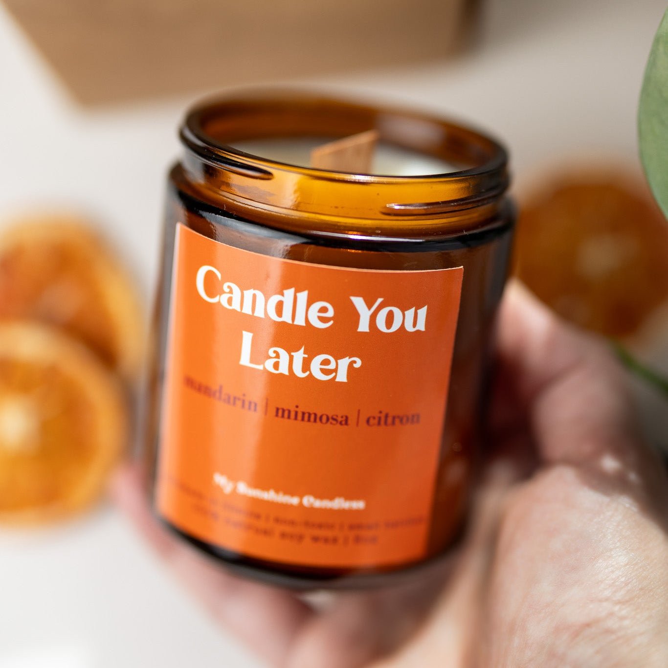 Candle You Later Candle – 8 oz Amber Jar Soy Candle – Funny Gift - MY Sunshine Candless
