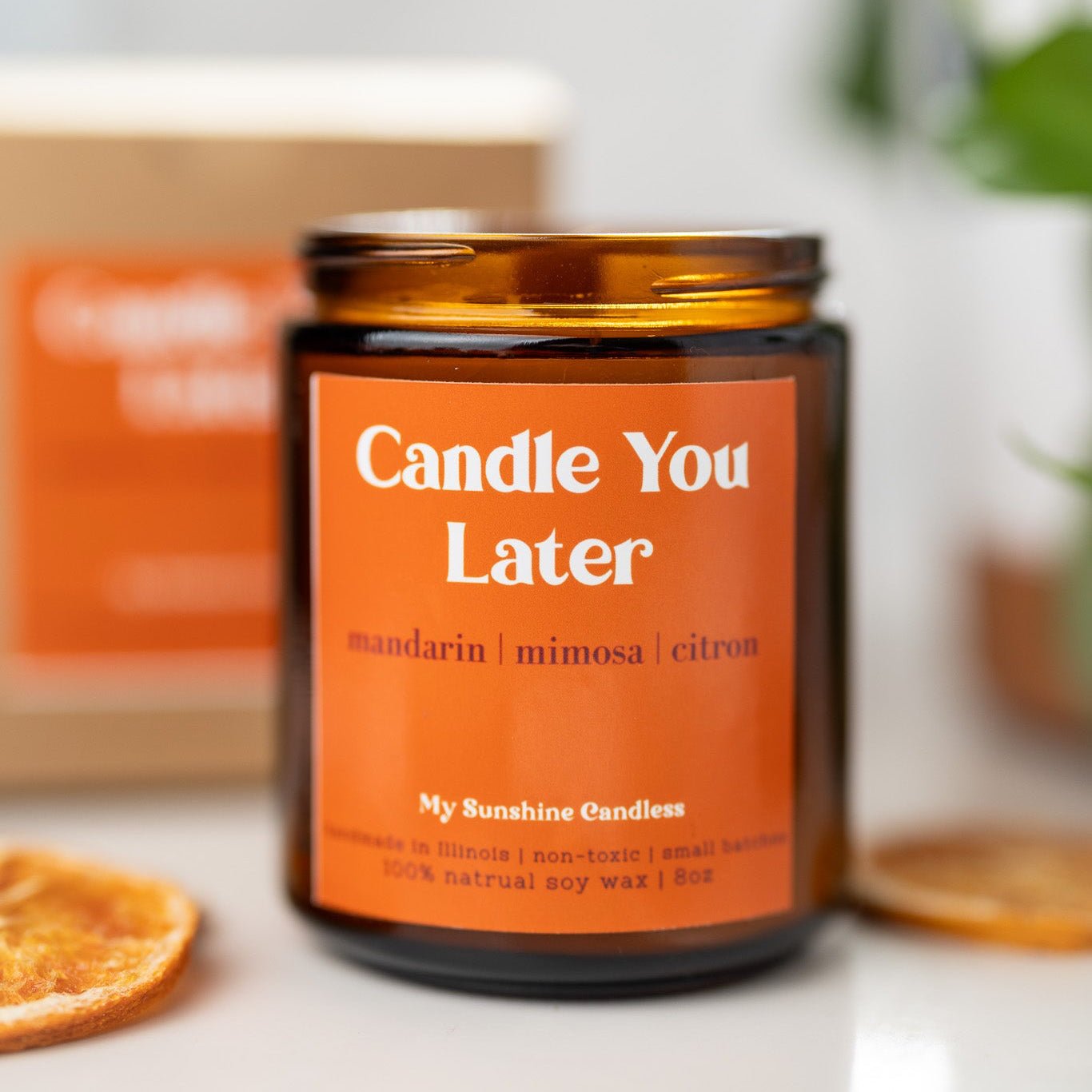 Candle You Later Candle – 8 oz Amber Jar Soy Candle – Funny Gift - MY Sunshine Candless