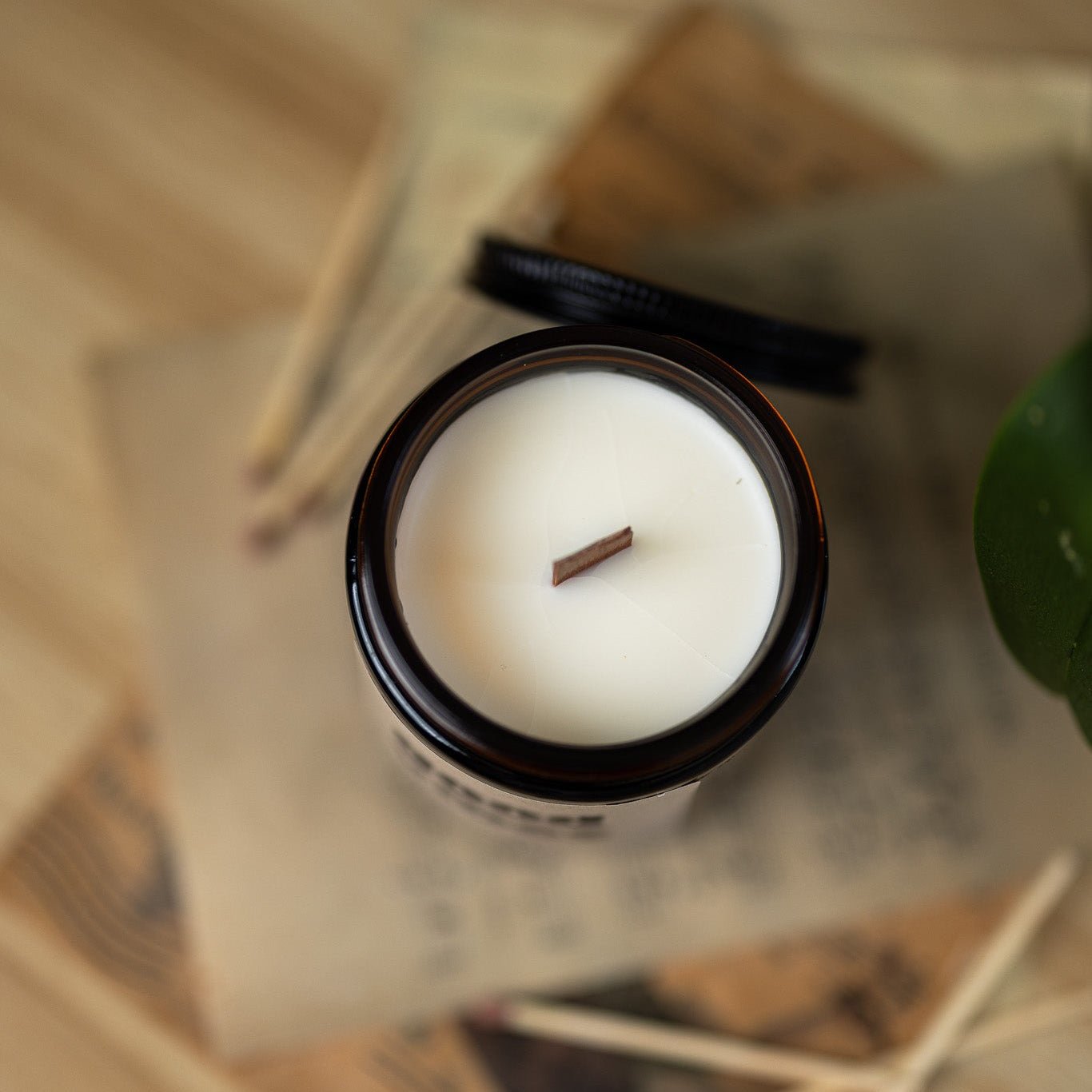 Good Vibes Amber Jar Candle 8 oz – Soy Wax Candle, Clean Burning, Non-Toxic, Handmade - MY Sunshine Candless
