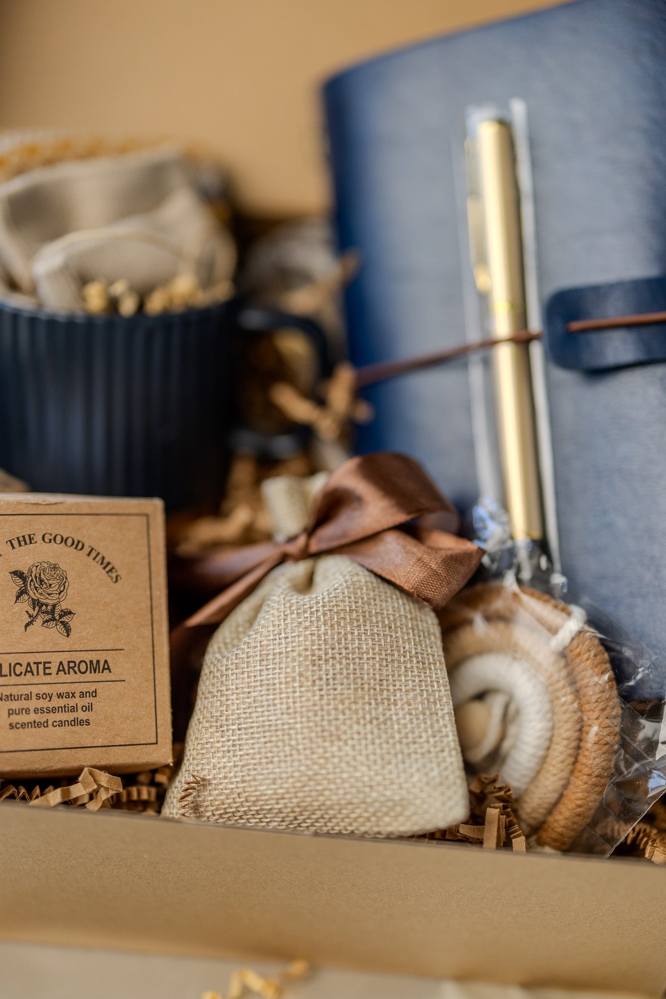 Self Care Gift Box For Women – Cozy Gift Basket With Hug in a Box Encouragement Gift Box Care Package for Her Holiday Gift for Her