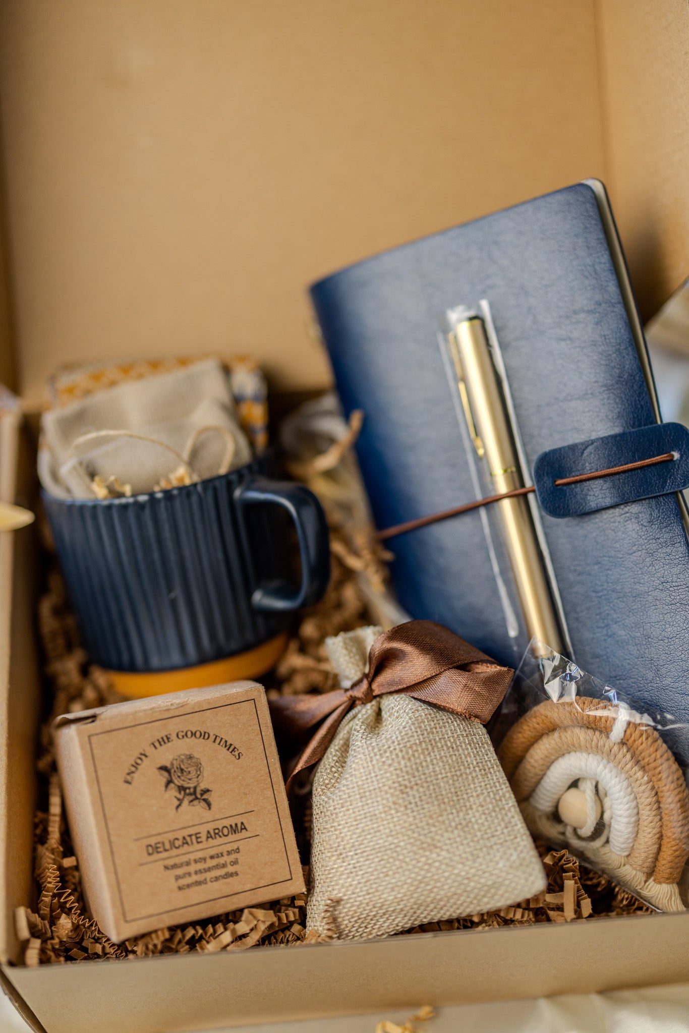 Self Care Gift Box For Women – Cozy Gift Basket With Hug in a Box Encouragement Gift Box Care Package for Her Holiday Gift for Her