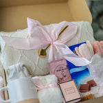New Mom Care Package: Pink Box with Candle, Mama Mug & More - Ideal Baby Shower Gift - MY Sunshine Candless