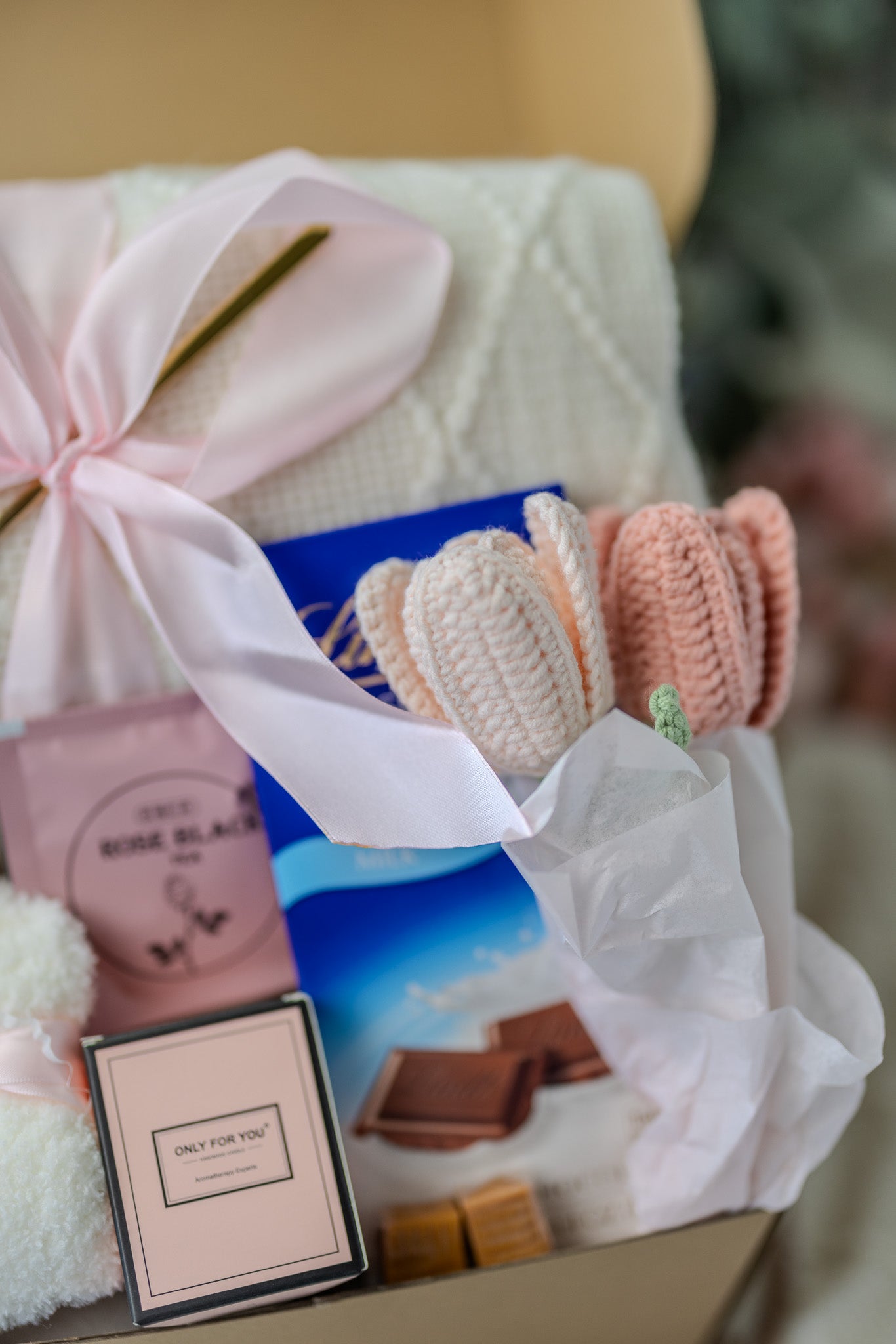 New Mom Care Package: Pink Box with Candle, Mama Mug & More - Ideal Baby Shower Gift - MY Sunshine Candless