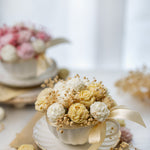 Handmade Peony Flowers Bouquet Cup