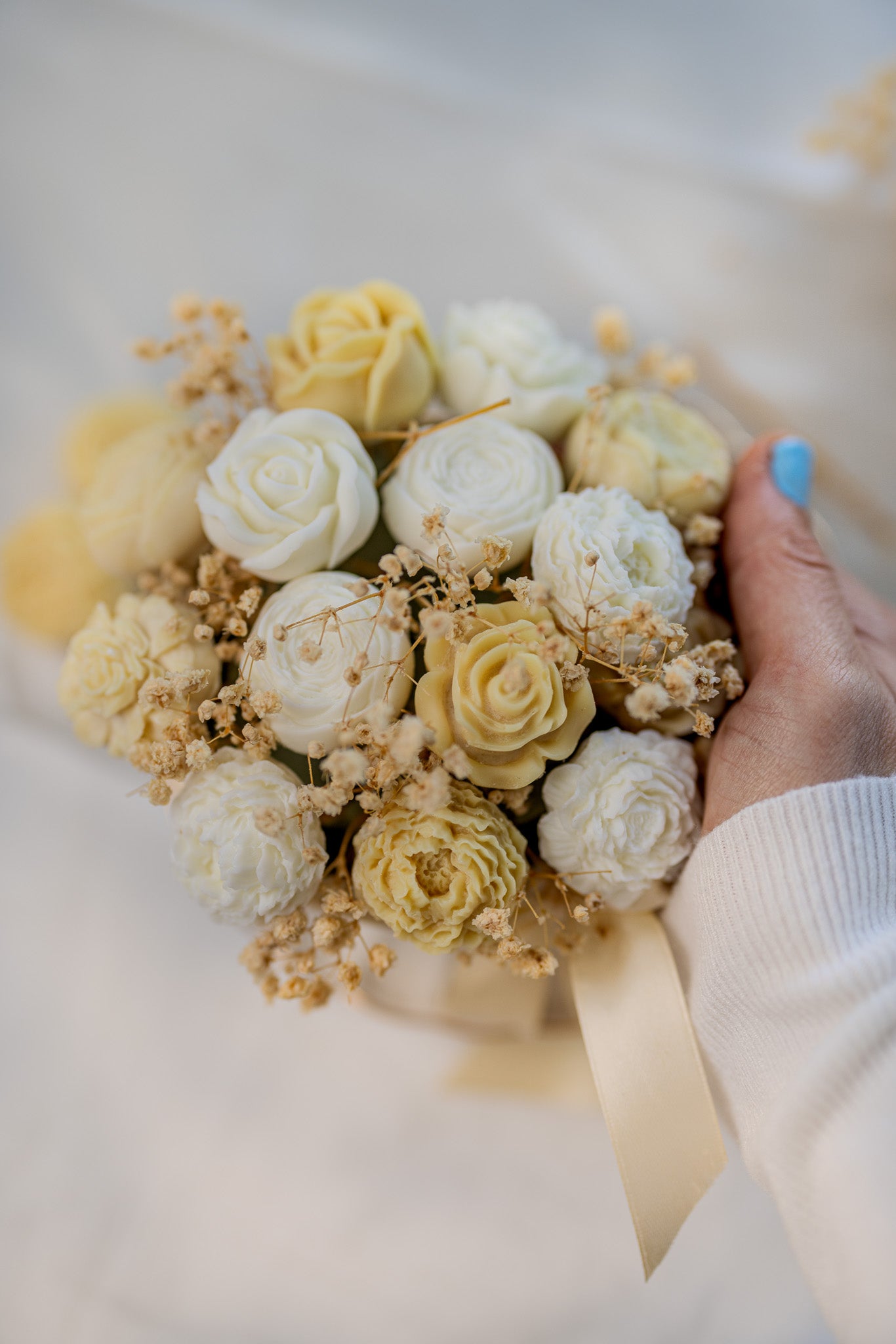 Handmade Peony Flowers Bouquet Cup