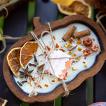 Wooden Pumpkin dough bowl Thanksgiving Candles | Autumn decorations | fall decor | Thanksgiving candle | pumpkin gift candle