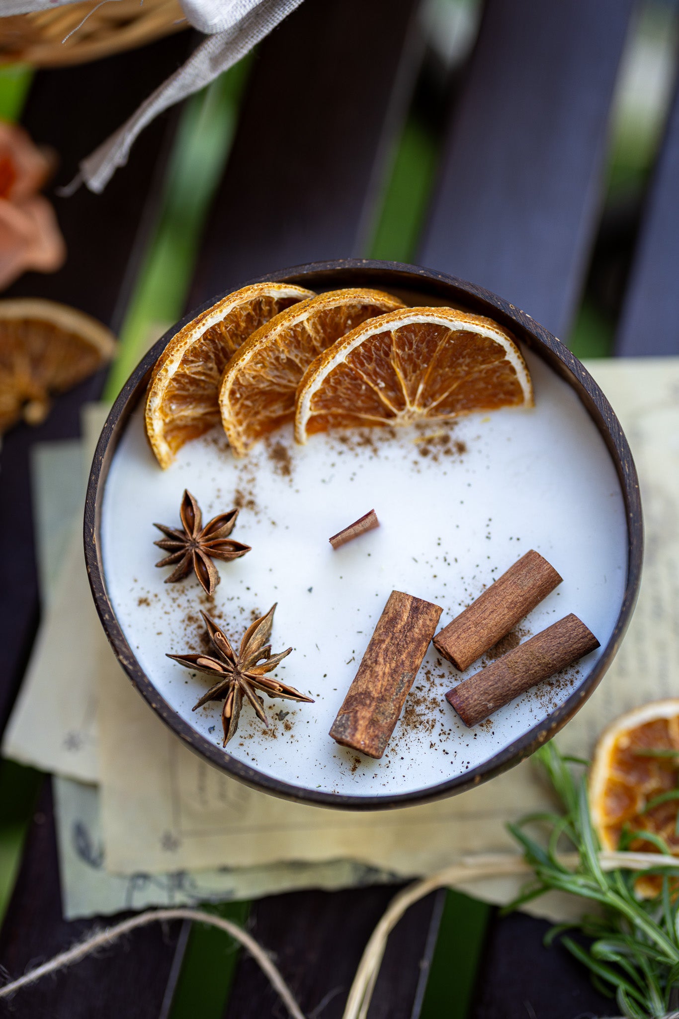 Coconut Candle Bowl / Holiday Gift / Fall Candle / Custom Scented Candle, Home decor