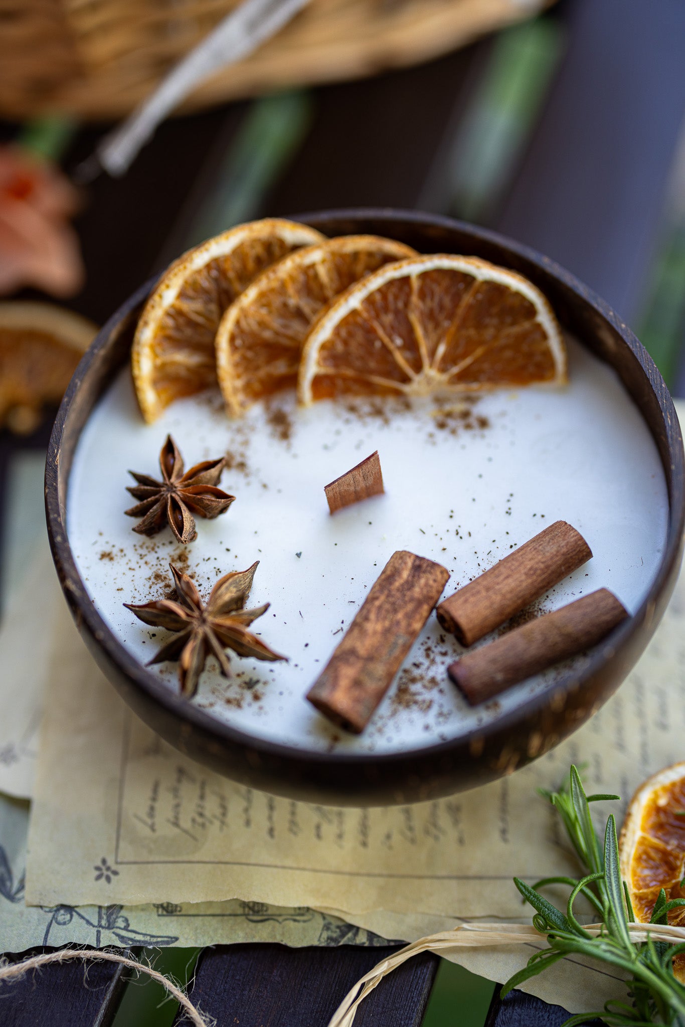 Coconut Candle Bowl / Holiday Gift / Fall Candle / Custom Scented Candle, Home decor