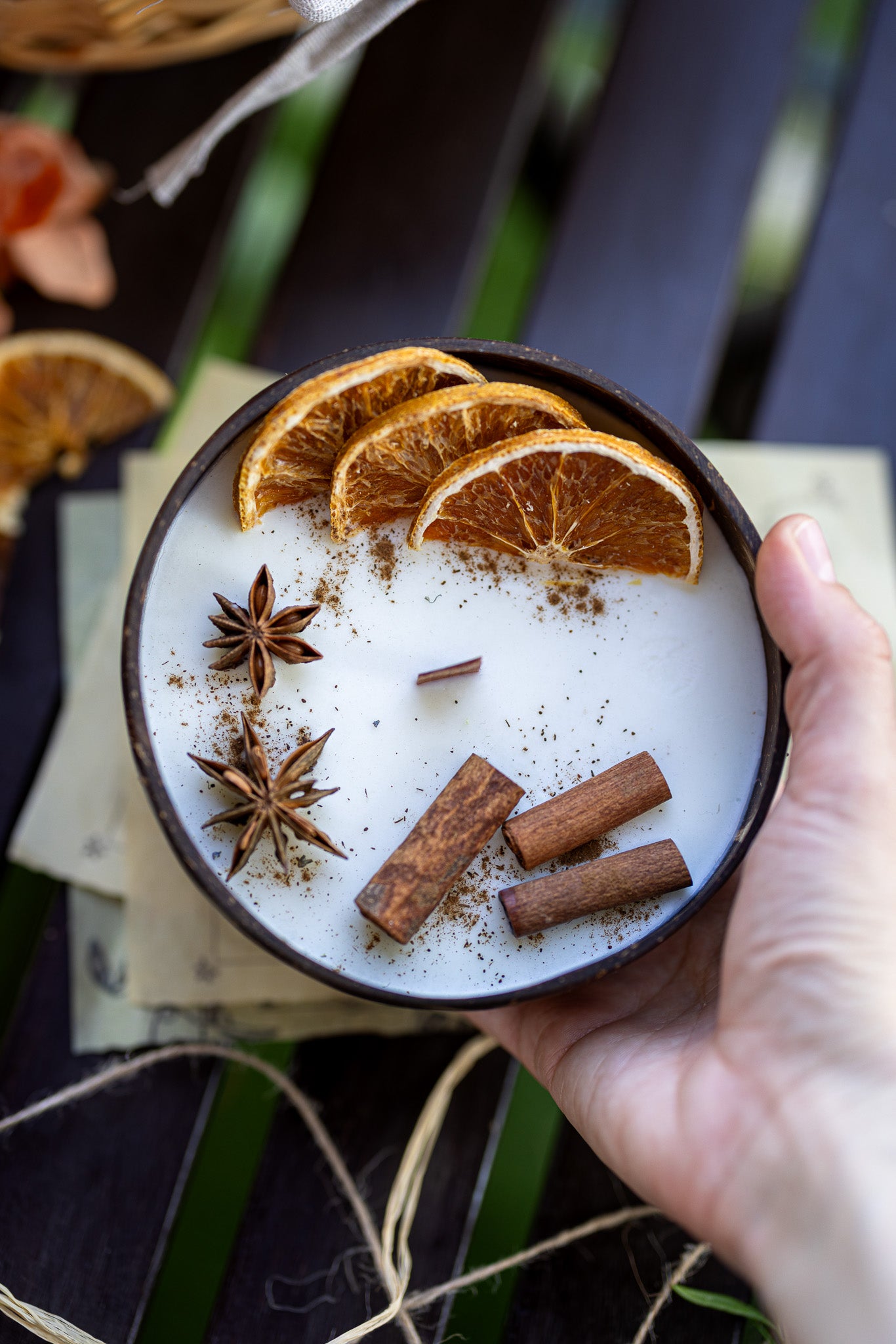 Coconut Candle Bowl / Holiday Gift / Fall Candle / Custom Scented Candle, Home decor