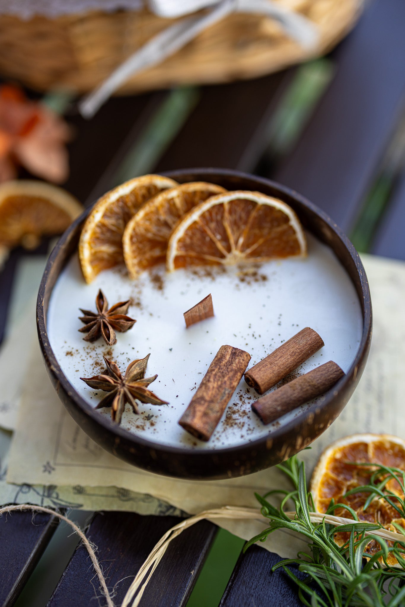 Coconut Candle Bowl / Holiday Gift / Fall Candle / Custom Scented Candle, Home decor