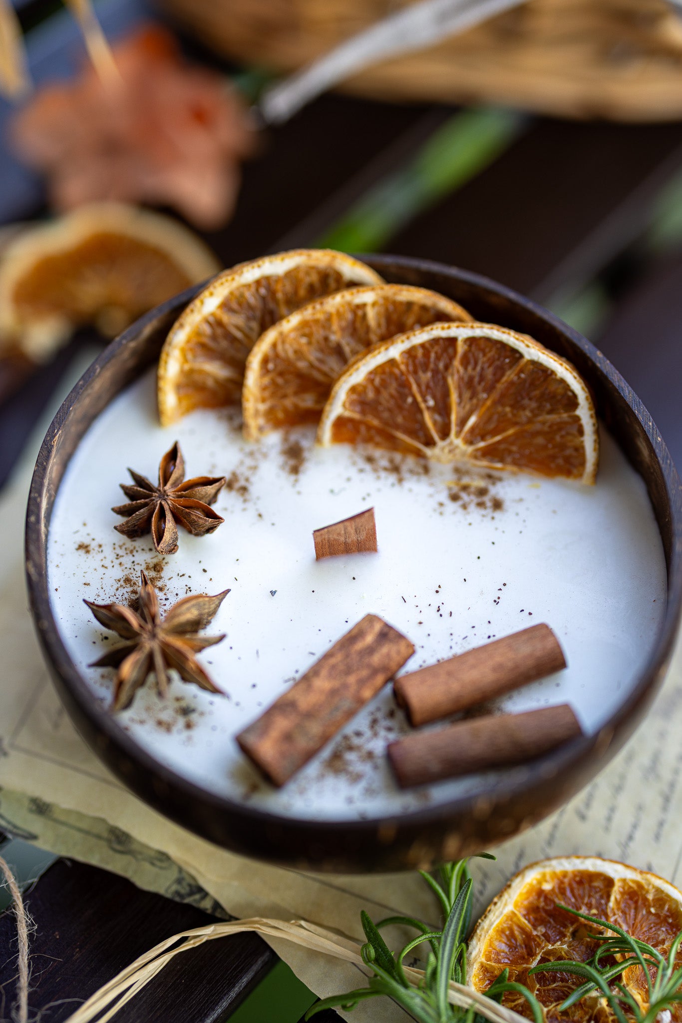 Coconut Candle Bowl / Holiday Gift / Fall Candle / Custom Scented Candle, Home decor