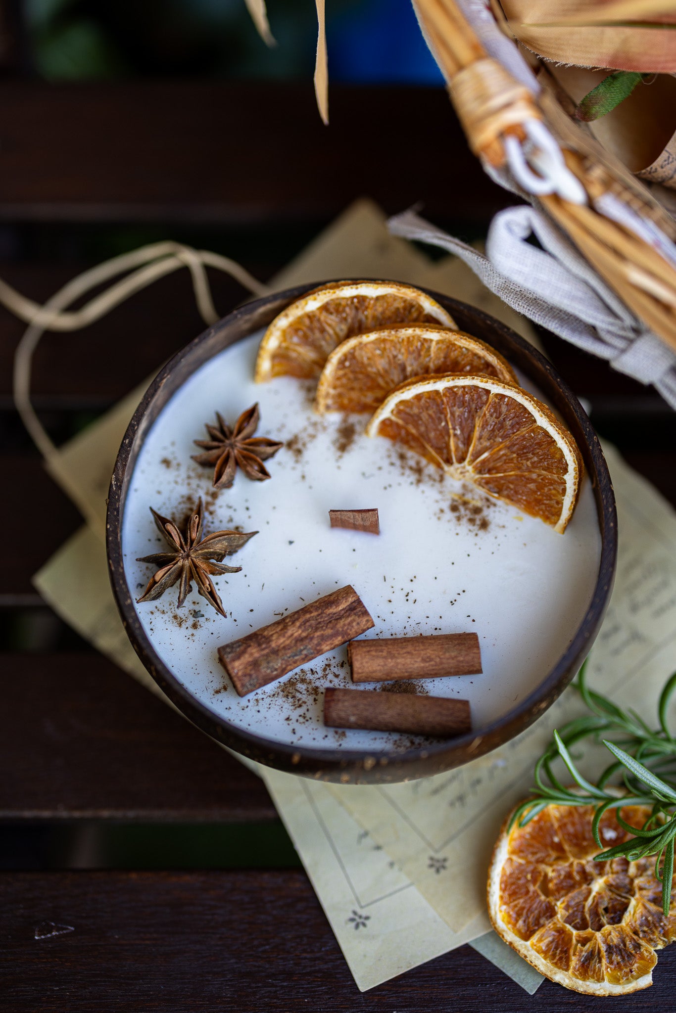 Coconut Candle Bowl / Holiday Gift / Fall Candle / Custom Scented Candle, Home decor