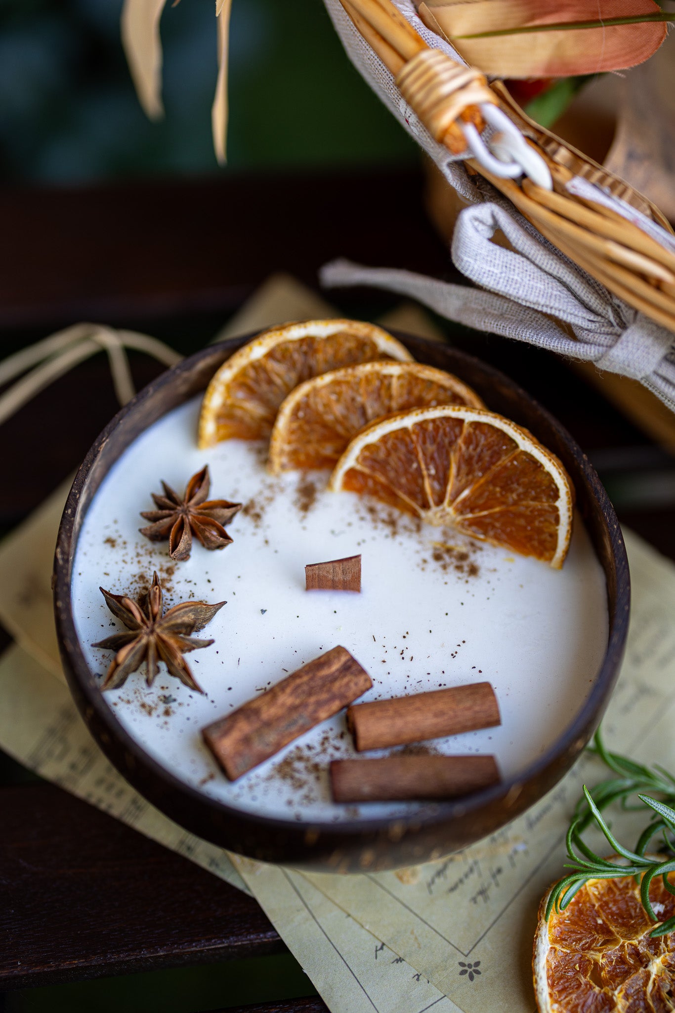 Coconut Candle Bowl / Holiday Gift / Fall Candle / Custom Scented Candle, Home decor