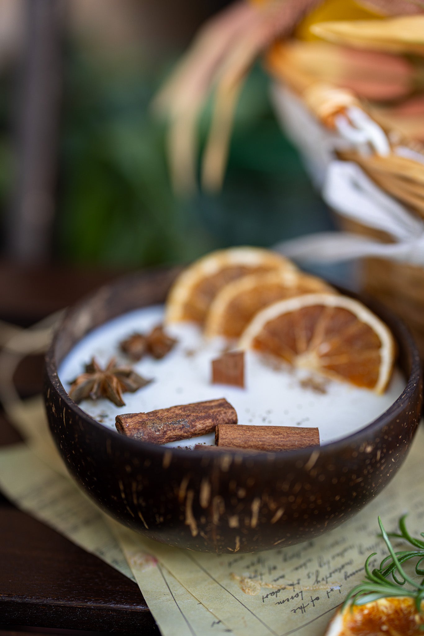 Coconut Candle Bowl / Holiday Gift / Fall Candle / Custom Scented Candle, Home decor