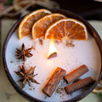 Coconut Candle Bowl / Holiday Gift / Fall Candle / Custom Scented Candle, Home decor