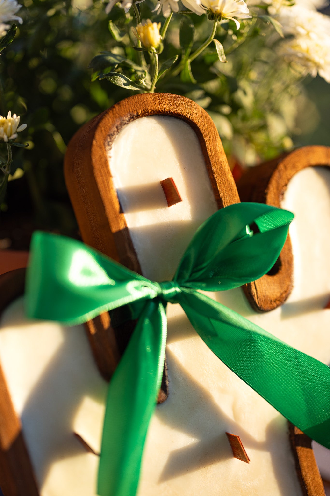 Cactus Rustic Wood Bowl Candle / 6 Wood Wicks