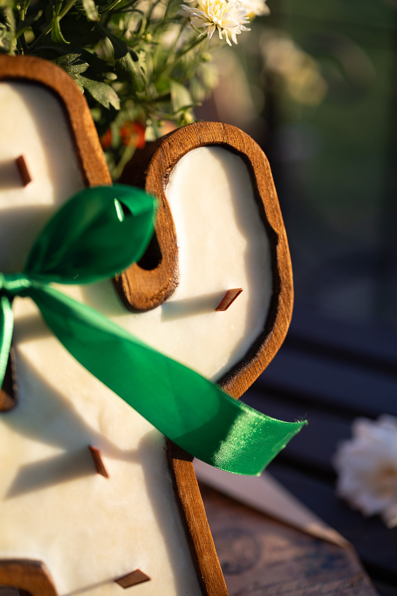 Cactus Rustic Wood Bowl Candle / 6 Wood Wicks