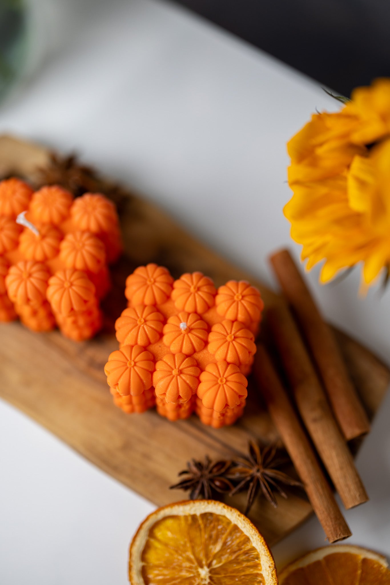 Halloween Pumpkin Soy Candle / Face Bubble Pumpkin Candle