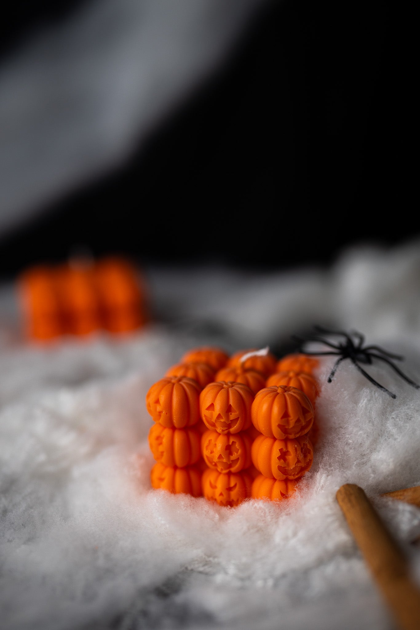 Halloween Pumpkin Soy Candle / Face Bubble Pumpkin Candle