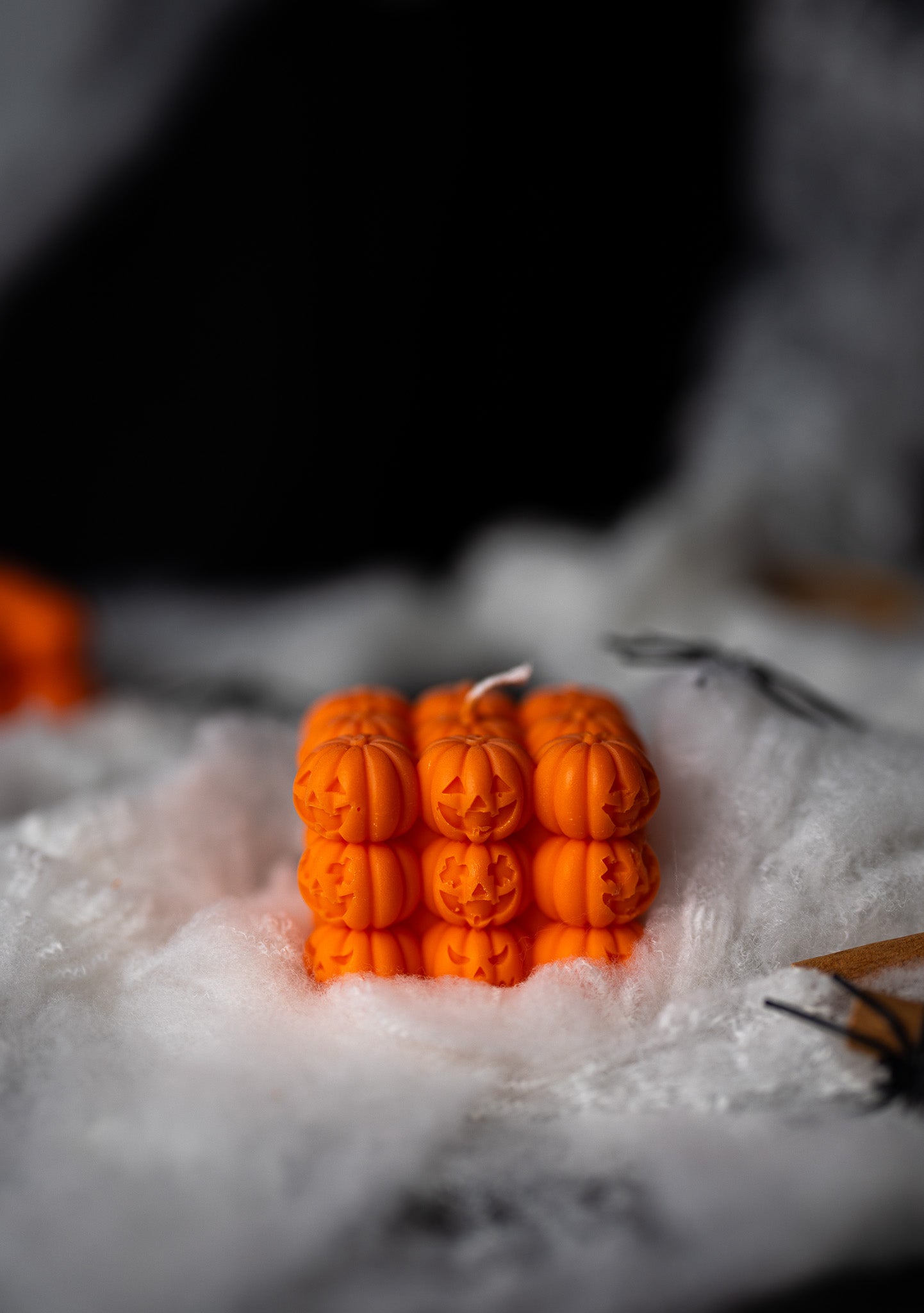 Halloween Pumpkin Soy Candle / Face Bubble Pumpkin Candle