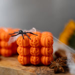 Halloween Pumpkin Soy Candle / Face Bubble Pumpkin Candle