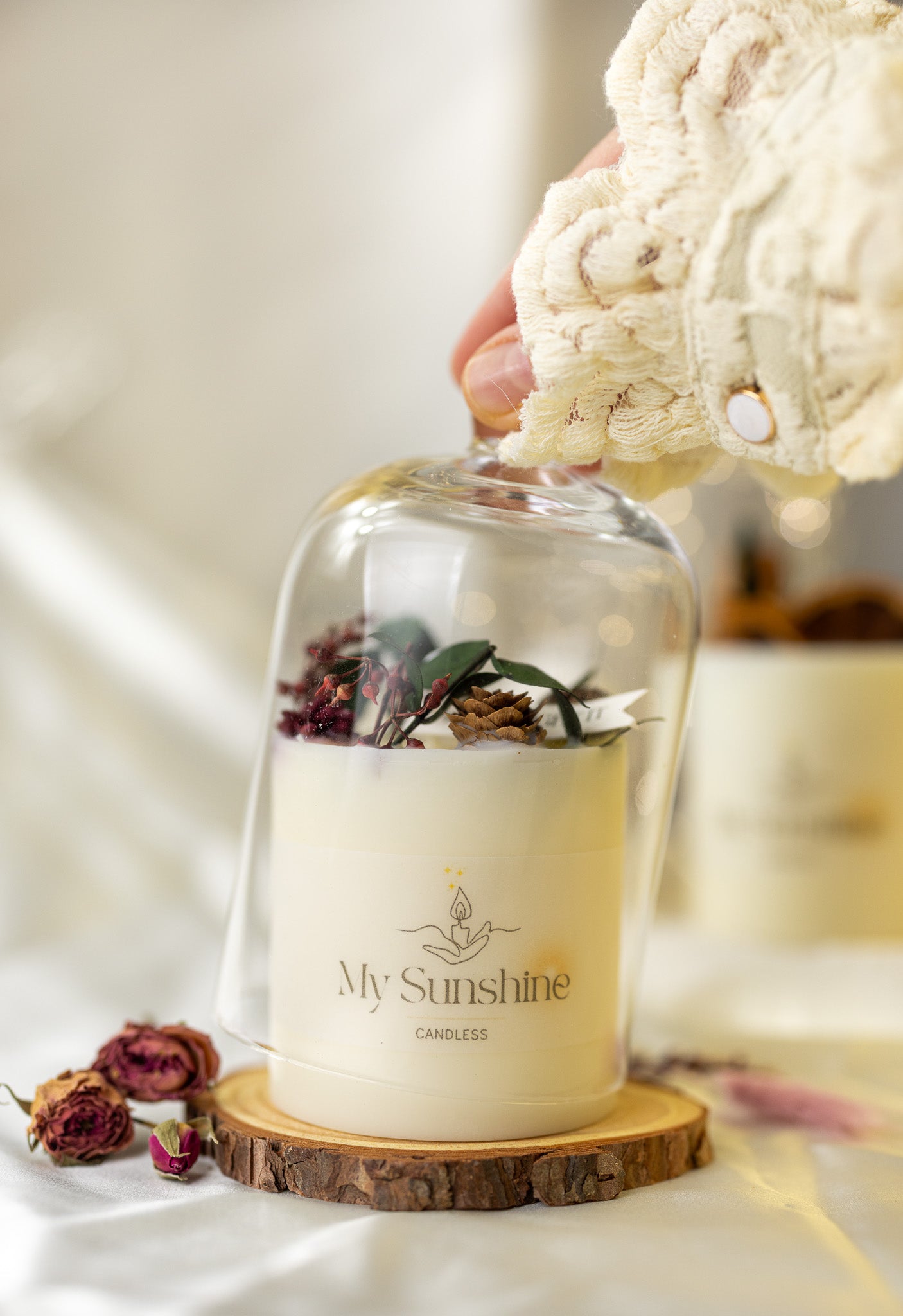 Luxury Handmade Floral Candle Gift Set - Elegant Soy Wax Home Decor & Perfect Gift for Her - MY Sunshine Candless