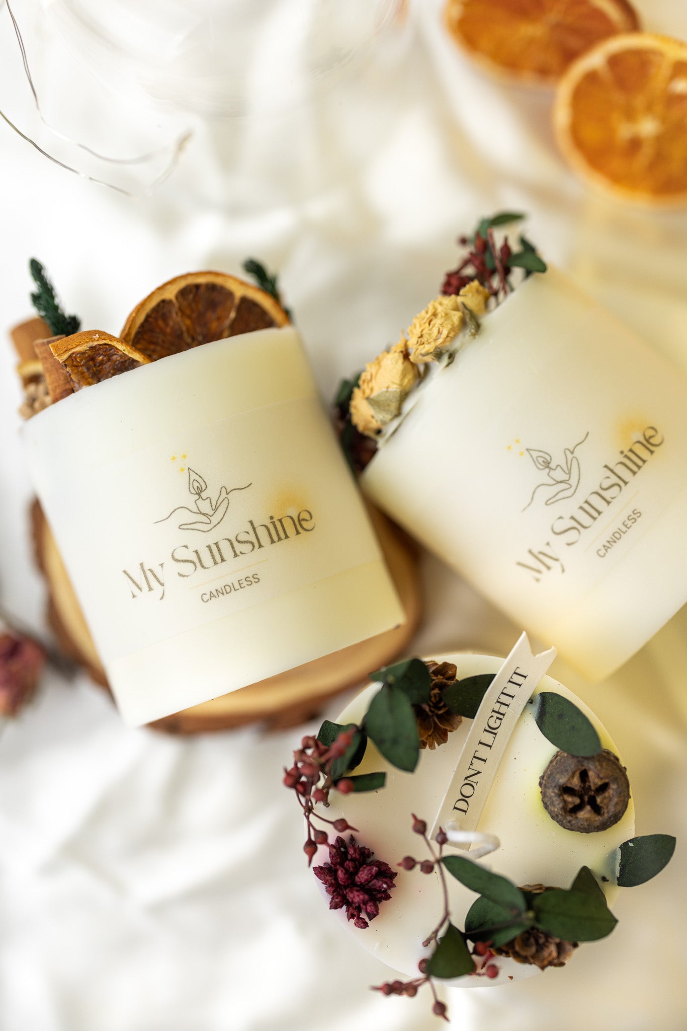 Luxury Handmade Floral Candle Gift Set - Elegant Soy Wax Home Decor & Perfect Gift for Her - MY Sunshine Candless