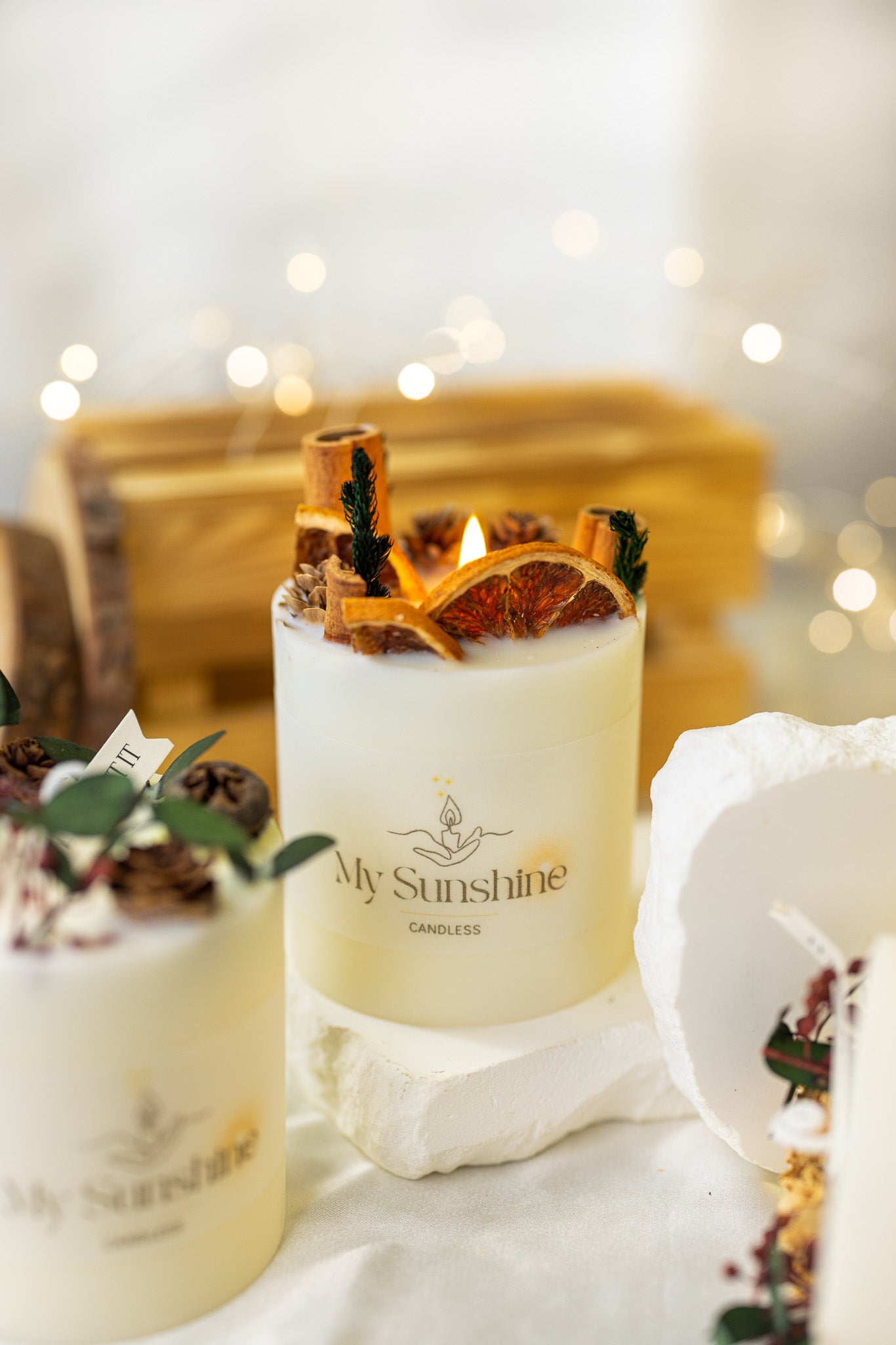 Luxury Handmade Floral Candle Gift Set - Elegant Soy Wax Home Decor & Perfect Gift for Her - MY Sunshine Candless
