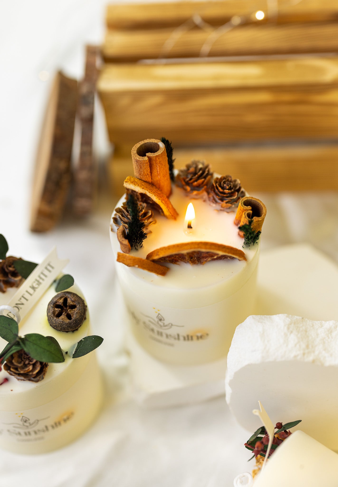Luxury Handmade Floral Candle Gift Set - Elegant Soy Wax Home Decor & Perfect Gift for Her - MY Sunshine Candless